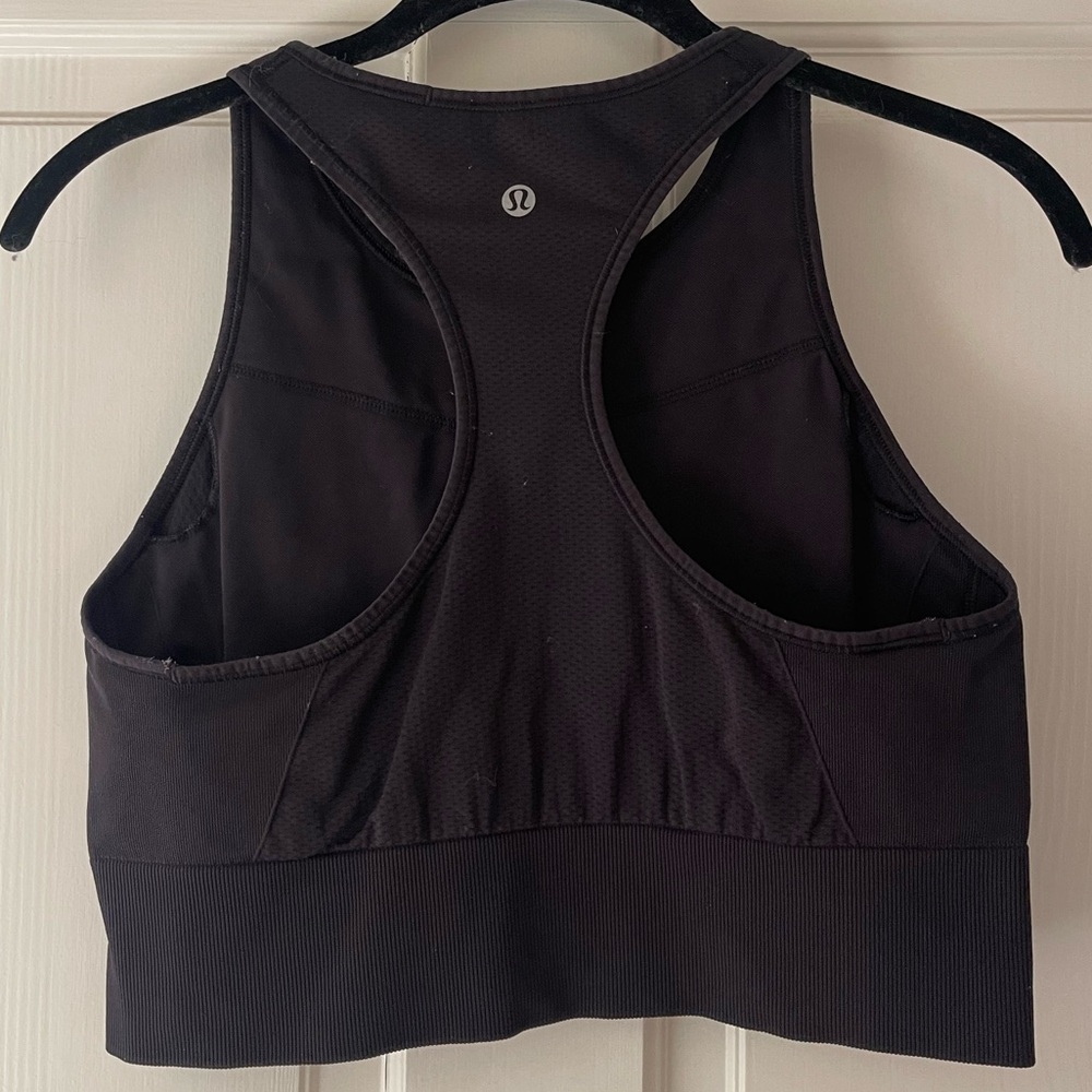 Lululemon Sports Bra Size 10 Black